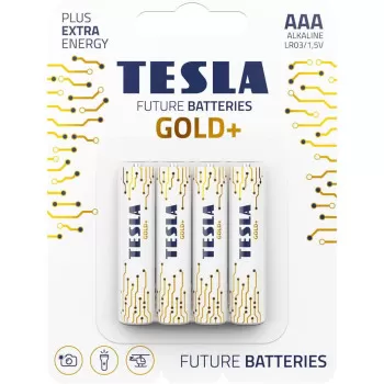 Tesla AAA Battery Gold+...