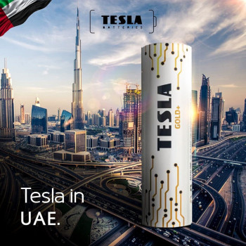 Tesla AAA Battery Gold+ Alkaline - Plus Extra Energy Blister Foil LR03/1.5V Pack of 4