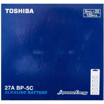 Toshiba Alkaline Batteries (27A/12V, Pack of 5)