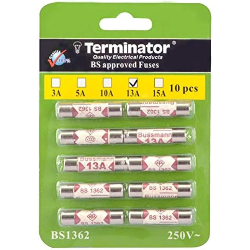 Terminator Porcelain Ceramic FUSe 13A 10 Pieces