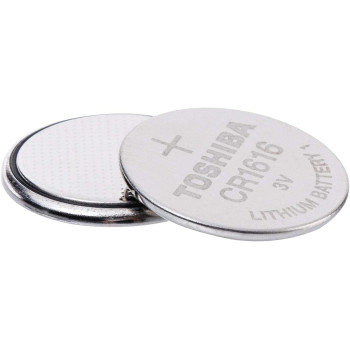 Toshiba CR1616 3V Lithium Coin Cell Battery Pack of 5 batteries