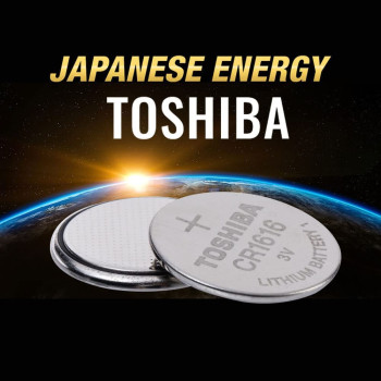 Toshiba CR1616 3V Lithium Coin Cell Battery Pack of 5 batteries