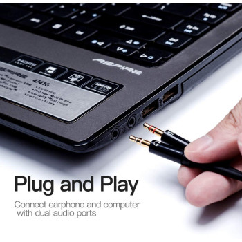 Vention 2 x 3.5mm male (mic and earphone) to 3.5mm female Audio Cable splitter ABS Type BBTBY