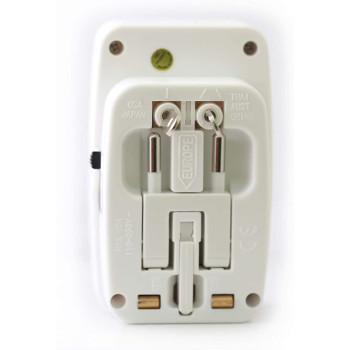 Terminator Travel Adapter Multi Plug with 2 USB Ports from Terminator - TTA 252