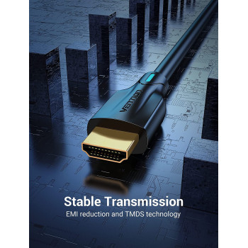 VENTION 8K HDMI Cable, HDMI 2.1 Cable, Ultra High Speed 48Gbps 8K,60Hz 7680P Dolby Vision, Enjoy The HD Vision of The Game, Compatible with PS5,PS4,PS3 (8K HDMI Round Cable)