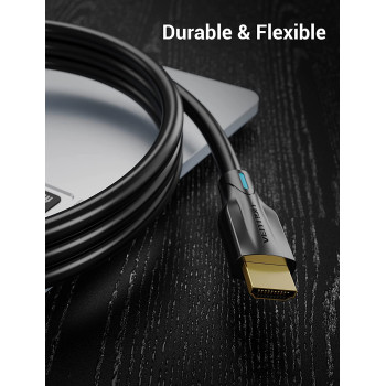 VENTION 8K HDMI Cable, HDMI 2.1 Cable, Ultra High Speed 48Gbps 8K,60Hz 7680P Dolby Vision, Enjoy The HD Vision of The Game, Compatible with PS5,PS4,PS3 (8K HDMI Round Cable)