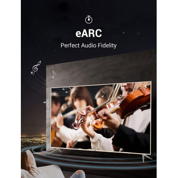 VENTION 8K HDMI Cable, HDMI 2.1 Cable, Ultra High Speed 48Gbps 8K,60Hz 7680P Dolby Vision, Enjoy The HD Vision of The Game, Compatible with PS5,PS4,PS3 (8K HDMI Round Cable)