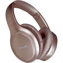 Toshiba Noise Cancelling Bluetooth Headphones | Wireless Over Ear Headphones | Bluetooth Headset with Microphone | 20 Hours of Talk & Music Time | 33 FT Operating Range | RZE-BT1200H(PN)