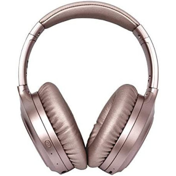 Toshiba Noise Cancelling Bluetooth Headphones | Wireless Over Ear Headphones | Bluetooth Headset with Microphone | 20 Hours of Talk & Music Time | 33 FT Operating Range | RZE-BT1200H(PN)