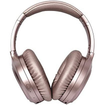 Toshiba Noise Cancelling Bluetooth Headphones | Wireless Over Ear Headphones | Bluetooth Headset with Microphone | 20 Hours of Talk & Music Time | 33 FT Operating Range | RZE-BT1200H(PN)