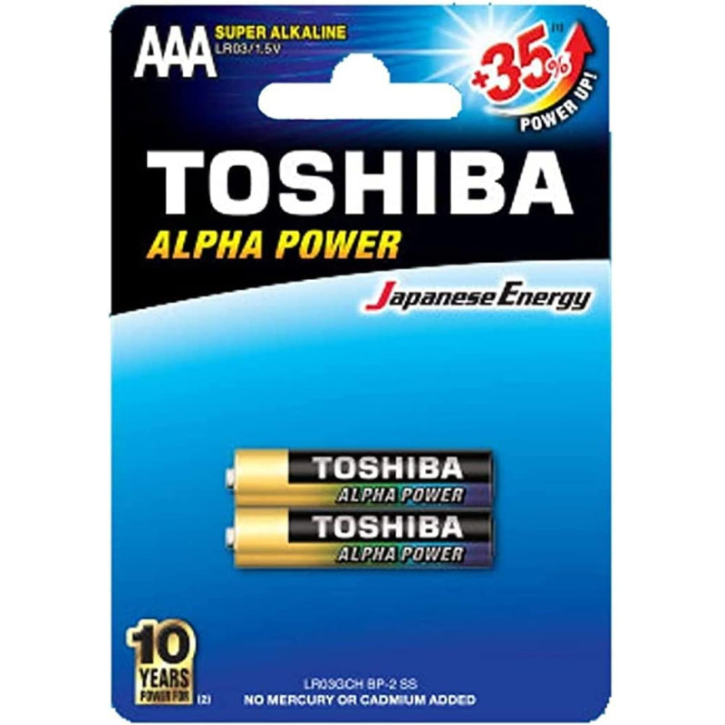 Toshiba ALPHA POWER AAA - 2 Battery Pack