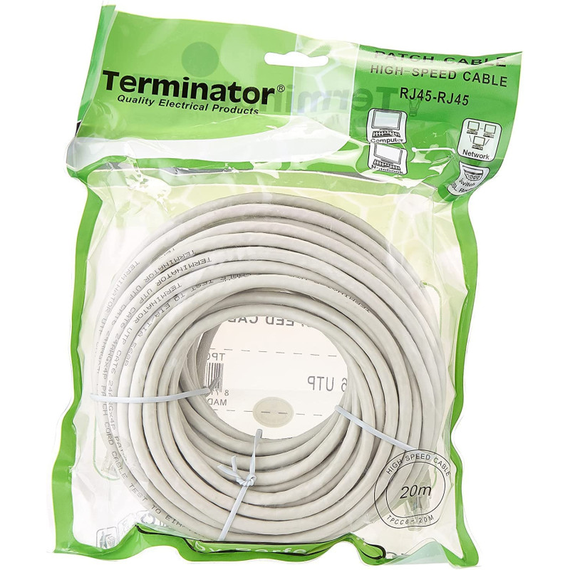 Terminator High Speed Patch Cable Cat6 20M - Tpcc-20M