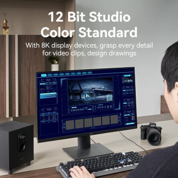 VENTION 8K HDMI Cable, HDMI 2.1 Cable, Ultra High Speed 48Gbps 8K,60Hz 7680P Dolby Vision, Enjoy The HD Vision of The Game, Compatible with PS5,PS4,PS3 (8K Blue)