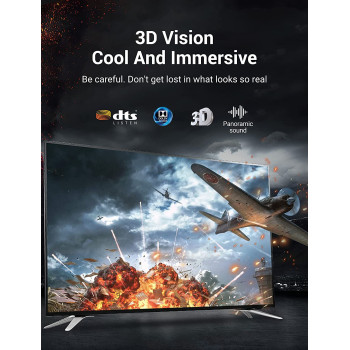 Vention 8K HDMI Cable, HDMI 2.1 Cable , Ultra High Speed 48Gbps 8K,60Hz 7680P Dolby Vision, Enjoy The HD Vision of The Game, Compatible with PS5,PS4,PS3 (8K HDMI Extension Cable, 0.5 Meter)