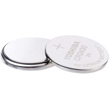 Toshiba 3V Lithium Coin Cell Battery, CR2430, Pack of 5
