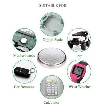 Toshiba 3V Lithium Coin Cell Battery, CR2430, Pack of 5