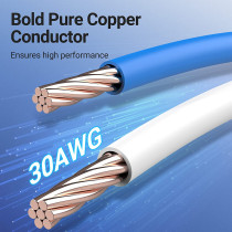 VENTION Cat 8 Ethernet Cable 40Gbps 2000MHz High Speed LAN Patch RJ45 Cable S/FTP Twisted Pair Network Cable for Switch, Router, Patch Panel, PS4, Xbox, Data Center (Cat.8 SFTP Braided)