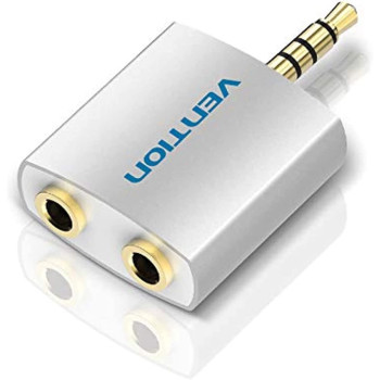 Vention BDAW0 Audio Splitter 3.5mm Male to Dual Audio 3.5mm Female Adapter Supports Mac & Windows Devices.