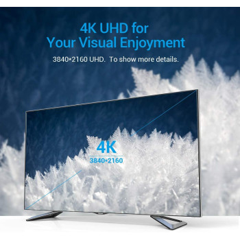 Vention AIRB0 HDMI female to female coupler adapter HDMI 2.0 connector 4k 3840 * 2160P HDMI (Pack of 1, Extender)