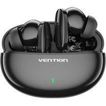Vention Bluetooth Earphones TWS Ture Wireless Headphones USB-C Stereo Sports Movement Earbuds with Mic Hi-Fi Tone Quality Headset IPX4 Waterproof (NBF, Black)