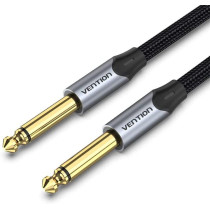 Vention Aux Guitar Cable 6.5 Jack 6.5mm to 6.5mm Audio Cable 6.35mm Aux Cable for Stereo Guitar Mixer Amplifier Speaker (6.5mm to 6.5mm, 0.5 Meter)