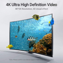 Vention AAQBG HDMI Angle Cable 4K HDMI 2.0 Cable HDMI 270 Degree Angle Adapter for Apple TV PS4 Splitter Video Audio (90 Degree)