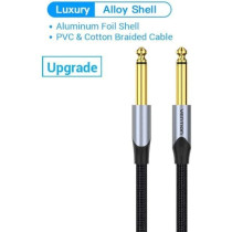 Vention BASHH 6.5mm Male to Male Audio Guitar Mixer Amplifier Speaker Cable 2 Meter