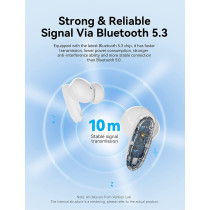 Vention Bluetooth Earphones TWS Ture Wireless Headphones USB-C Stereo Sports Movement Earbuds with Mic Hi-Fi Tone Quality Headset IPX4 Waterproof (NBF, Pink)