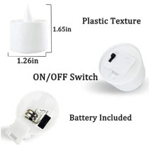 12 pcs/set Led flickering battery operated tea light