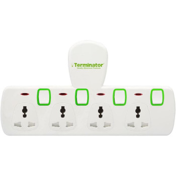 Terminator 4 Way Universal T-Socket Multi Adaptor