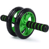 SPALL IMPEX Ab Wheel Roller Abdominal Trainer with Knee mat - Green/Black