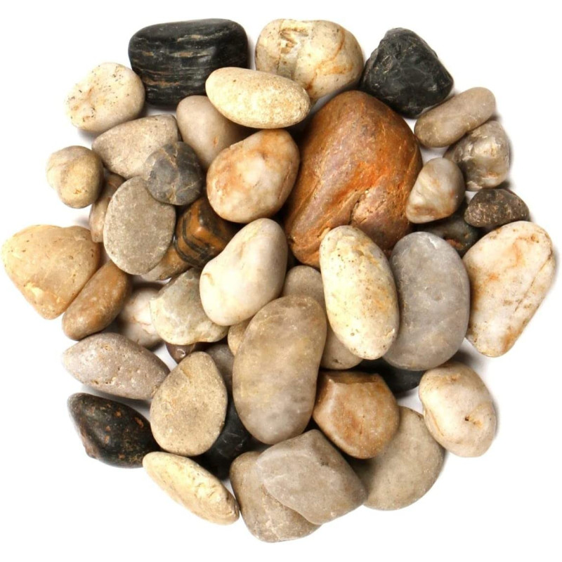 BUY4LESS - Decorative Stone 500 Gram for Fish Aquarium and Flower, Decor Pebbles, for Outdoor & Indoor Home Garden Decoration, Arts & Crafts Projects, Party Favors (500 Gram, Natural)