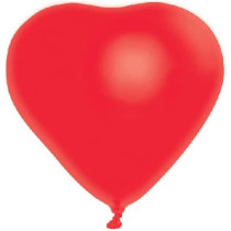 BUY4LESS - Metallic Balloons Latex Helium support for Party, Birthday, Wedding, Valentine and Decoration Pack of 50 pcs (10 Inch Heart, Red)