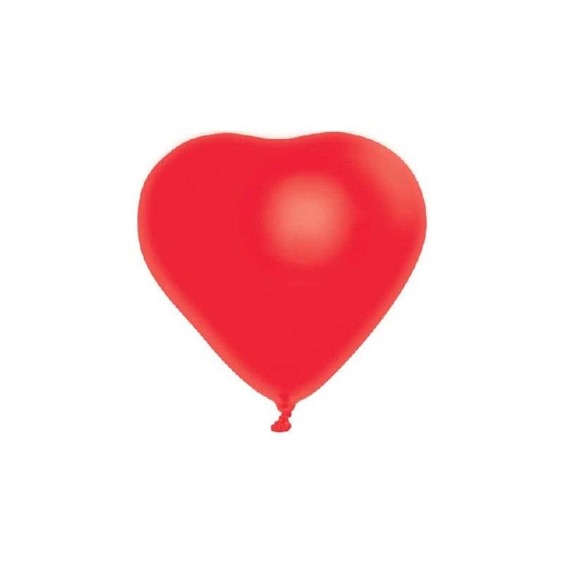 BUY4LESS - Metallic Balloons Latex Helium support for Party, Birthday, Wedding, Valentine and Decoration Pack of 50 pcs (10 Inch Heart, Red)
