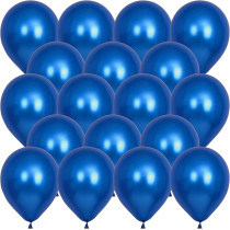 BUY4LESS - Metallic Balloons Latex Helium support for Party, Birthday, Wedding, Valentine and Decoration Pack of 50 pcs (12 Inch, Blue)