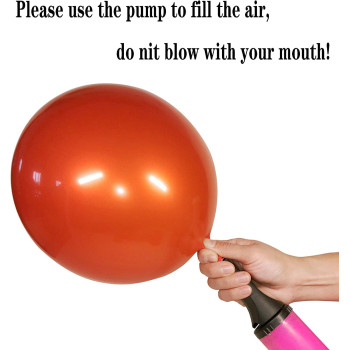 BUY4LESS - Metallic Balloons Latex Helium support for Party, Birthday, Wedding, Valentine and Decoration Pack of 50 pcs (12 Inch, Orange)