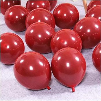 BUY4LESS - Metallic Balloons Latex Helium support for Party, Birthday, Wedding, Valentine and Decoration Pack of 50 pcs (12 Inch, Red)