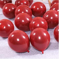 BUY4LESS - Metallic Balloons Latex Helium support for Party, Birthday, Wedding, Valentine and Decoration Pack of 50 pcs (12 Inch, Red)