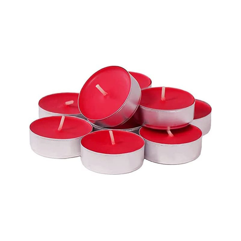 BUY4LESS - Tea Light Scented Candle 50 pieces (Strawberry, 40 Candle)