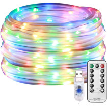 BUY4LESS - USB 10 Meters 100 LED Multicolor Lights Flexible Tube with Remote Control and Timer, Outdoor and Indoor, IP65 Waterproof for Party, Camping, Bedroom, Garden, Kids Room, Christmas Decoration