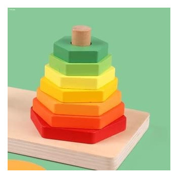 BUY4LESS - Wooden Kids Educational (Double Tower)