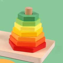 BUY4LESS - Wooden Kids Educational (Double Tower)