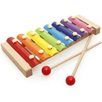 BUY4LESS - Wooden Kids Educational Piano Xylophone, Educational Musical Instruments Toy, 8 Key Scales (Xylophone)