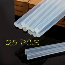 BUY4LESS Glue Gun Stick (Transparent, 25 Pieces, 11x300mm)