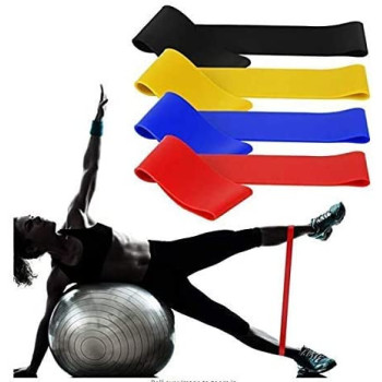 Fitness Resistance Band set 4 Levels Elastic Latex Strength Training Athletic Rubber Loops Bands Workout Fitness Equipment