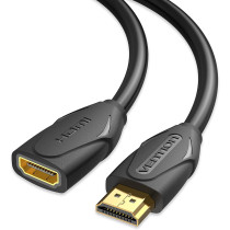 Vention HDMI Extension Cable, Vention High Speed 4K HDMI Extender Cable Male to Female 4K@30Hz Audio Return Compatible with Xbox One S 360, PS4, Apple TV, Blu Ray Player, Wii U etc (3m)