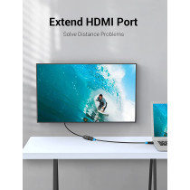 Vention HDMI Extension Cable, Vention High Speed 4K HDMI Extender Cable Male to Female 4K@30Hz Audio Return Compatible with Xbox One S 360, PS4, Apple TV, Blu Ray Player, Wii U etc (3m)