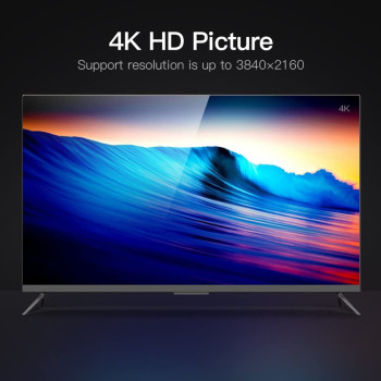 Vention HDMI Extension Cable, Vention High Speed 4K HDMI Extender Cable Male to Female 4K@30Hz Audio Return Compatible with Xbox One S 360, PS4, Apple TV, Blu Ray Player, Wii U etc (Extension, 5 Meter)