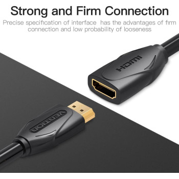 Vention HDMI Extension Cable, Vention High Speed 4K HDMI Extender Cable Male to Female 4K@30Hz Audio Return Compatible with Xbox One S 360, PS4, Apple TV, Blu Ray Player, Wii U etc (Extension, 5 Meter)