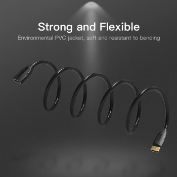 Vention HDMI Extension Cable, Vention High Speed 4K HDMI Extender Cable Male to Female 4K@30Hz Audio Return Compatible with Xbox One S 360, PS4, Apple TV, Blu Ray Player, Wii U etc (Extension, 5 Meter)
